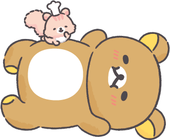 「みんなでまんぷくまくまく」テーマのリラックマたち