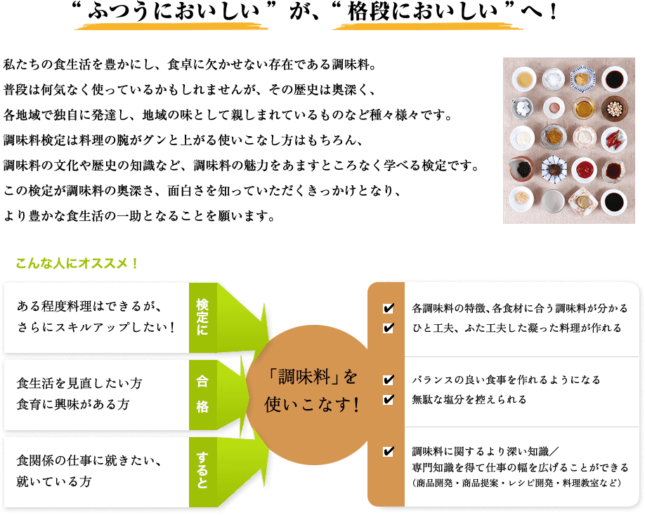 ふつうにおいしいが、格段においしいへ！