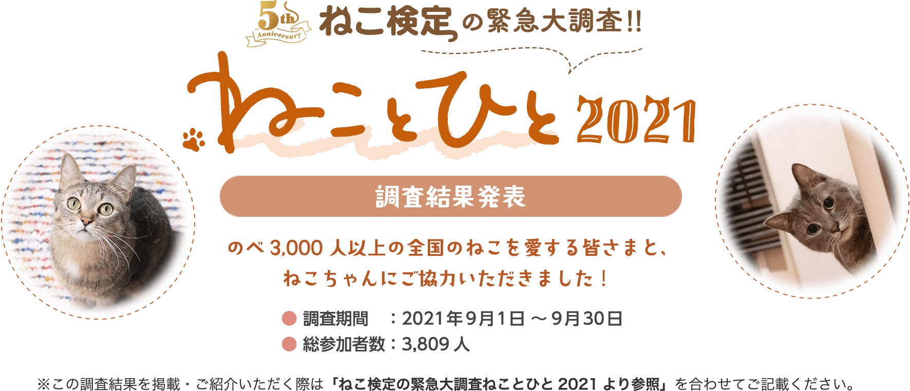 ねこ検定の緊急大調査 ねことひと2021