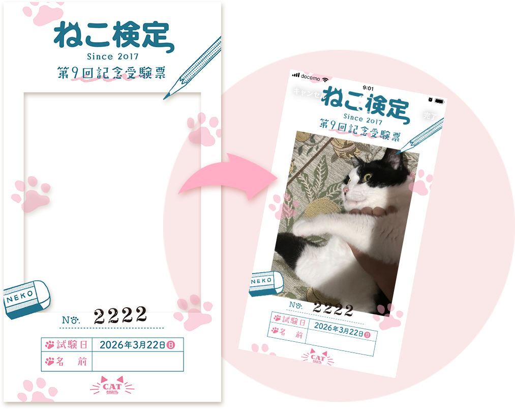 受験票風フィルター画像データ