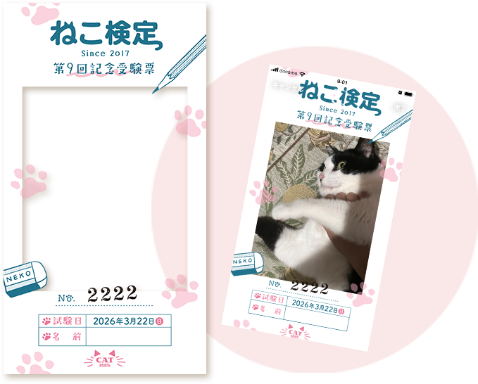 受験票風フィルター画像データ