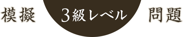 模擬3級レベル問題