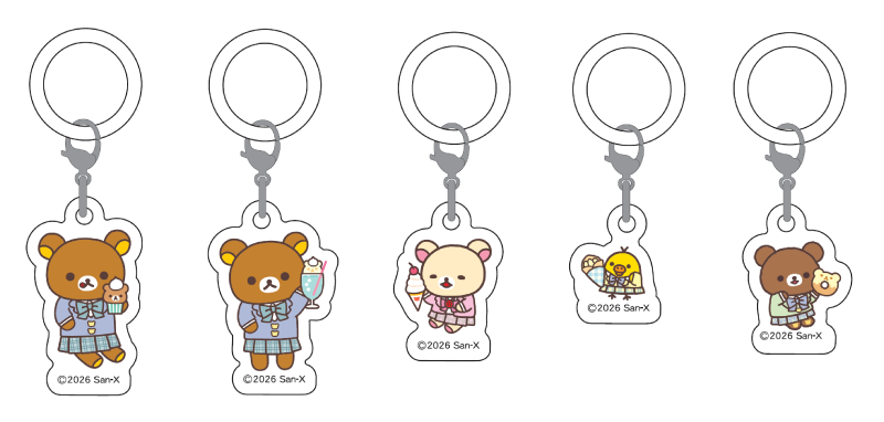 ブラインドアクリルめじるしチャーム 全5種